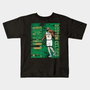 Derrick white || boston celtics Kids T-Shirt